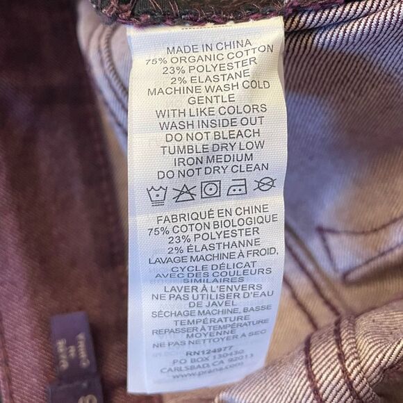 Prana Black plum Jett pants size 2 NWT - Picture 4 of 5